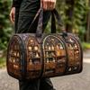 3D Gothic Stained Glass Print Halloween Gym Bag - Multi-functional Travel Bag