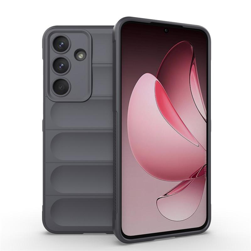 Чехол-бампер Samsung Galaxy S25 FE из мягкого силикона с текстурированным захватом