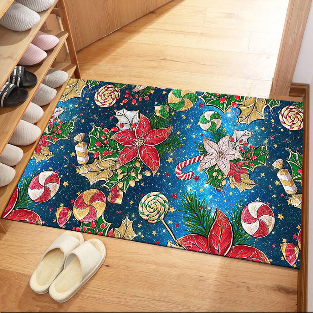 Christmas 87 Floor Rug Office Rug Suitable for Outdoor Dining Room Living Rooms Decorate room Antislip Carpet Office home decor Gift for Festivals