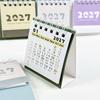 2027 Desk Calendar Minimalist Portable Desktop Ornament for Home Office Travel Business Trip Schedule Planning Decoration