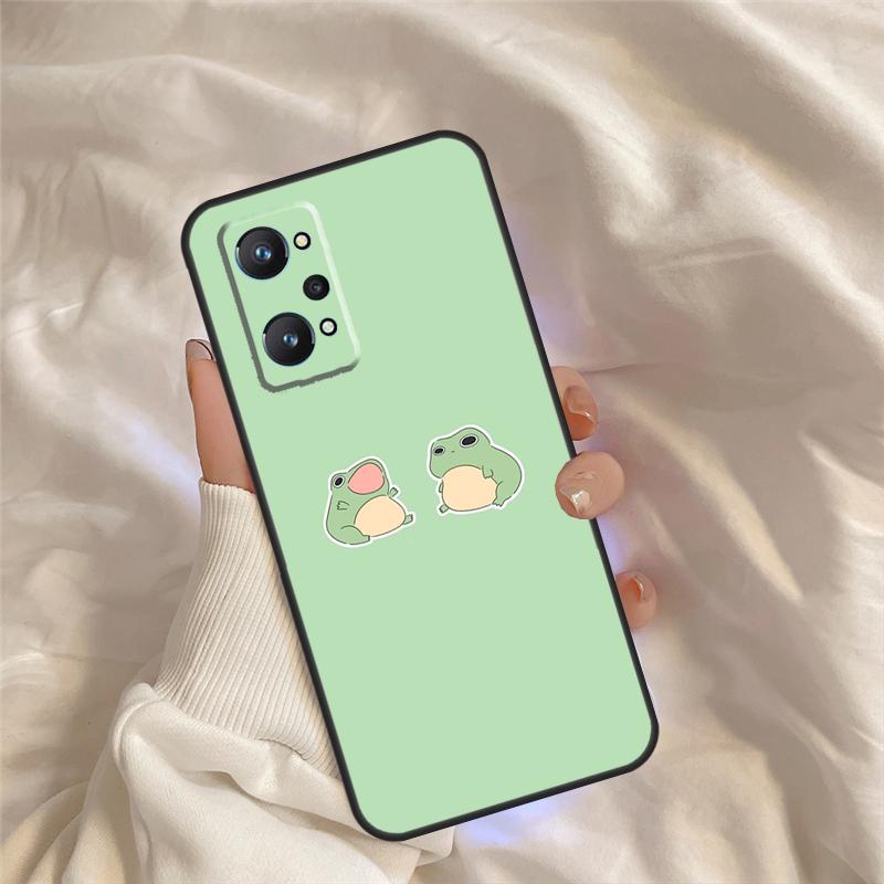 Милый чехол-мультяшная лягушка для Realme C55 C71 C75 C61 C53 C33 C63 C51 C65 C67 11 12 13 14 15 Pro Plus GT6 GT7 Pro