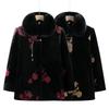 Fashion Coat Imitation Mink Velvet Piled Thickened Warm Old Lady Top Medium Old Women's Clothing Mother Winter