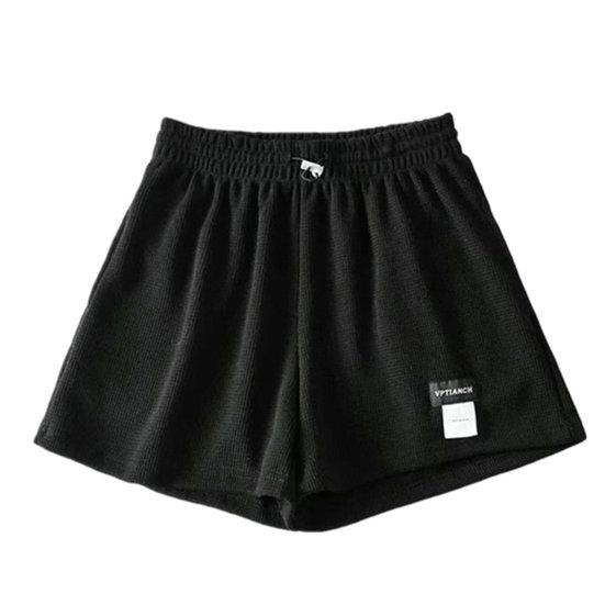 Casual Shorts Classic Drawstring Skin-touching Oversized Wide Leg Female Fitness Streetwear