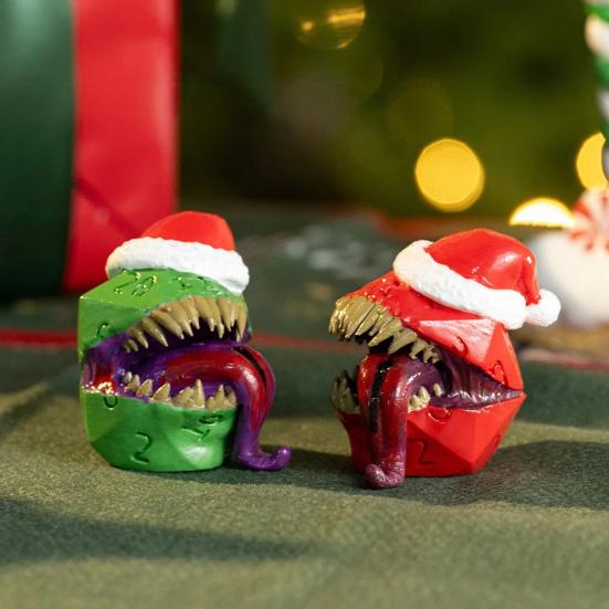 1/2 шт Рождественская шапка инопланетяне кубики смола Санта шляпа кубики украшения Heavy Duty