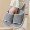 Women's and Men's Cotton Linen Anti-Slip Indoor Slippers for Spring and Autumn