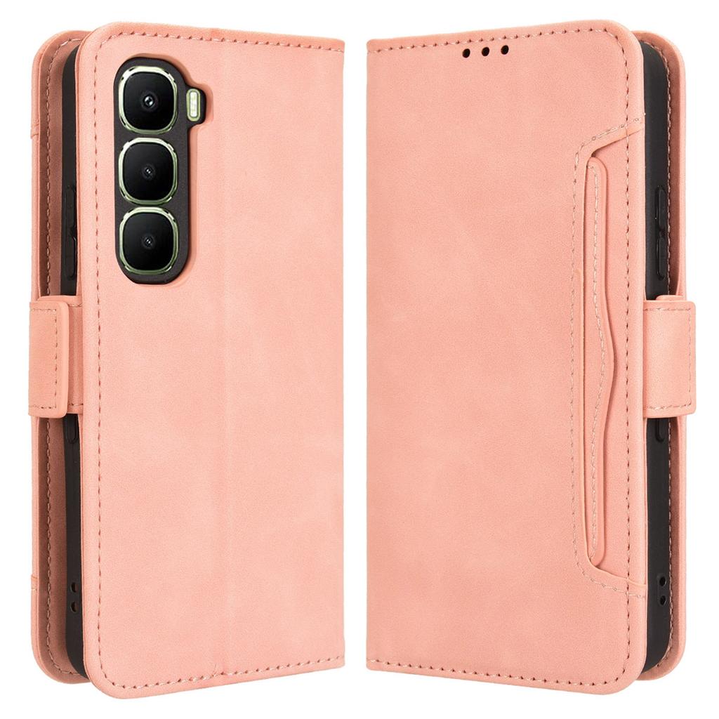 Кожаный чехол-кошелек для телефона для Infinix Hot 60 5G/Hot 60i 4G с несколькими слотами для карт