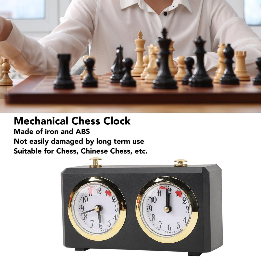 Analog Chess Clock Reduce Pressure Vintage Wind Up Large Easy To Read Dials Professional Mechanical Chess Clock for Board Game3
