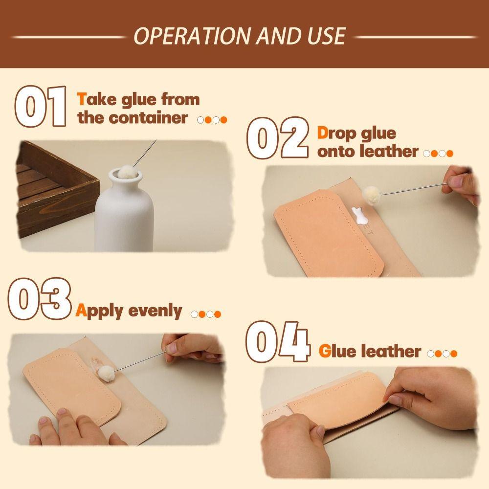 100Pcs DIY Craft Leather Wool Balls Painting Brush Leatherworking Tools  Bowling Shoe Brush