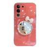 For Vivo iqoo Z10X Case Soft Plating brick inlaid pearl butterfly makeup mirror Smooth Electroplated For Vivo iqoo Z10X Back Cover