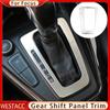 Car Console Gear Shift Knob Box Panel Cover for Ford Focus 3 MK 3 2015 - 2018 Molding Frame Trims Stainless Steel