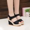 New Fashion Wedge Sandals Women Summer Open Toe Fish Head Sandals Fashion Platform High Heels Women Shoes Size 35 -41