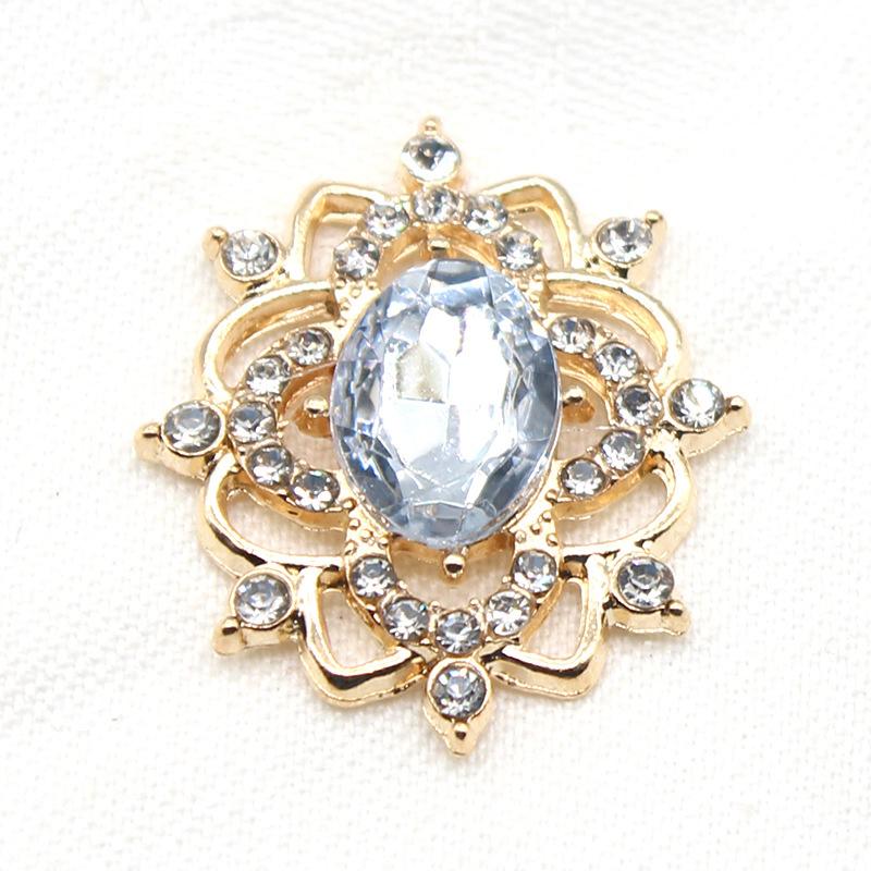 27*31 мм овальная водный алмаз сплав цветок пластина ювелирные изделия аксессуары сделай сам свадебное платье бант головной убор ювелирные изделия аксессуары