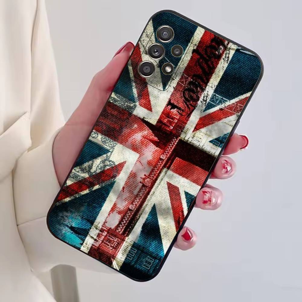 Чехол для телефона с тематикой матчей по флаг-футболу Англии Для Samsung S25, S24, S21, S22, S23, S30, Ultra, S20, Plus, Fe, Мягкий силиконовый черный чехол