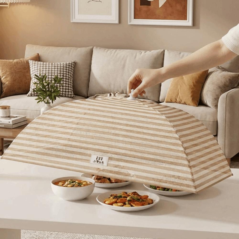 Anti-Mosquito Dish Covers Folding Food Preservation Cover Portable Mesh Food Cover Kitchen