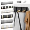 Stylish Wall-mounted Coat Rack Hooks Floating Rack Aluminum Coat Hanger Space Saving Car Organizer For Interior Spare Parts