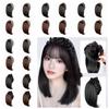 Синтетический полуободок парик корейский стиль женский обруч для волос короткий прямой парик на ободке женский