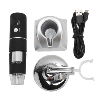 Беспроводной цифровой микроскоп с 1000-кратным увеличением, 1080P HD, WiFi-камера для микроскопа с 8 светодиодами