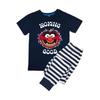 Мальчики Хорошо Выглядят Полосатый Короткий Рукав Длинный Комплект Пижамы
