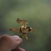 Decorative Brooch Surfer Girl Brooch Antique Gold Bag Decoration  Beach Theme Accessories