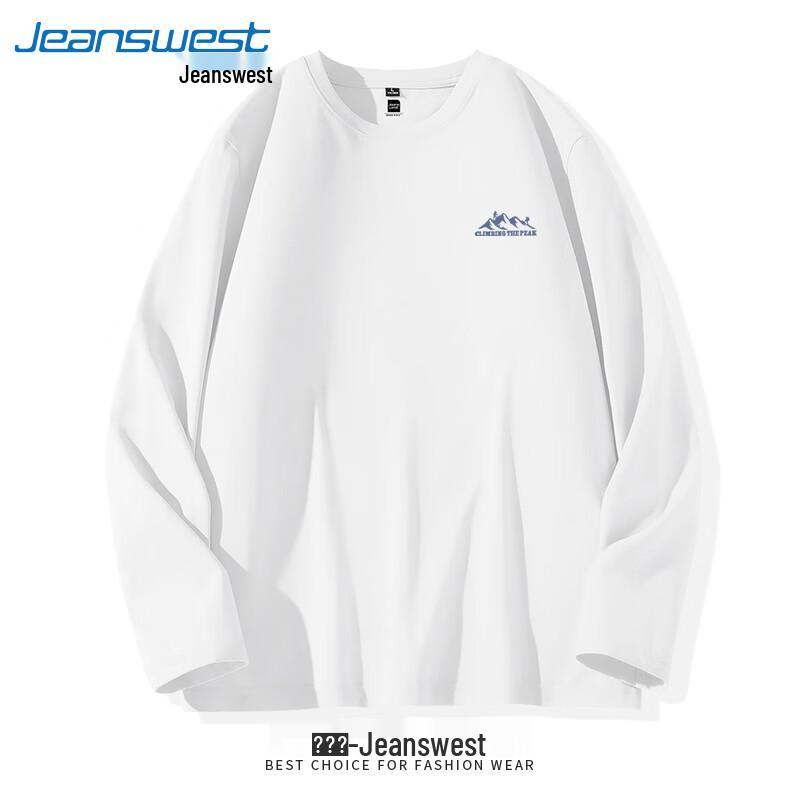 Мужская футболка с длинным рукавом из плотного чистого хлопка Jeanswest