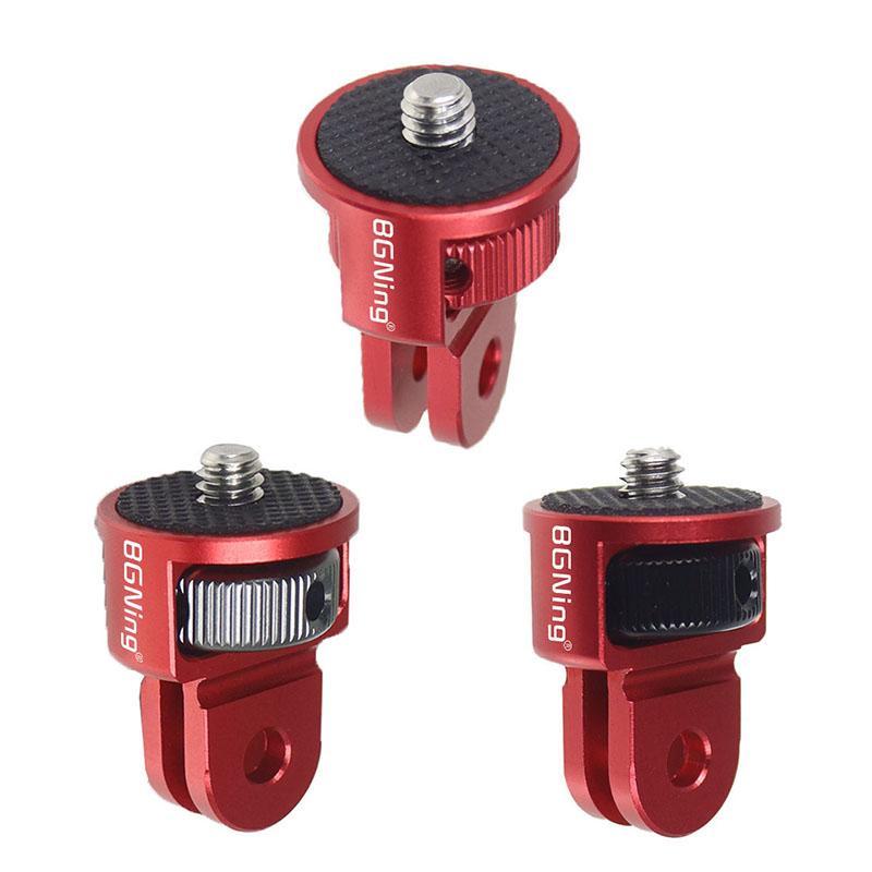 BGNING 360 Rotatable 1/4 Inch Screw Mini Tripod Adapter Mount CNC for GoPro Hero 13 Insta360 ONE X5 DJI Pocket4 Gimbal 4K Camer