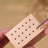 1pc Premium Wooden Nail Drill Bit Holder 18-Hole Organizer for Manicure & Pedicure Tools Durable Wood Storage Box for Nail Art Supplies