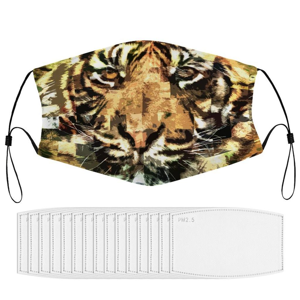 1 упаковка гибкой нейлоновой пылезащитной маски со сменными фильтрами 5/10/15, обеспечивающая воздухопроницаемую защиту для повседневной деятельности