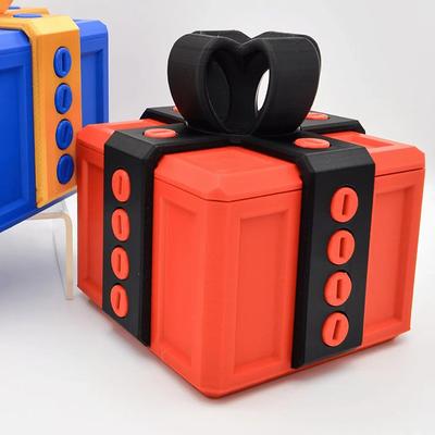 Раздражающая подарочная коробка с винтами Большие раздражающие подарочные коробки Коробка с винтами для розыгрыша 3D-печатная подарочная коробка Контейнер для денег и карточек Рождественский подарок
