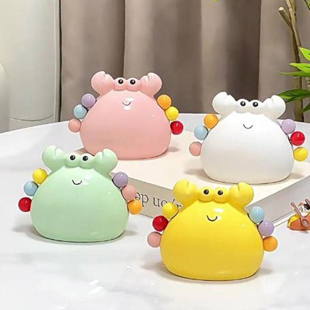 Stainless Steel Crab Fruit Fork Colorful Decorative Fruit Cake Sausage Fork Cute with Storage Jar Dessert Forks for Home