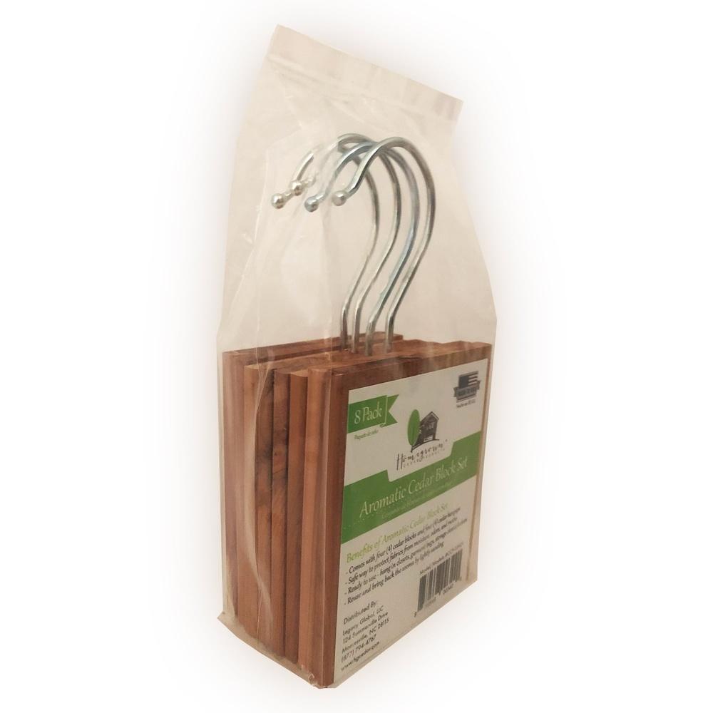 Cedar Blocks Moth Repellent Natural Wardrobe Refreshing Aromatherapy Moisture Odor Protection 2 Pack Cedar Hang-Ups Closet