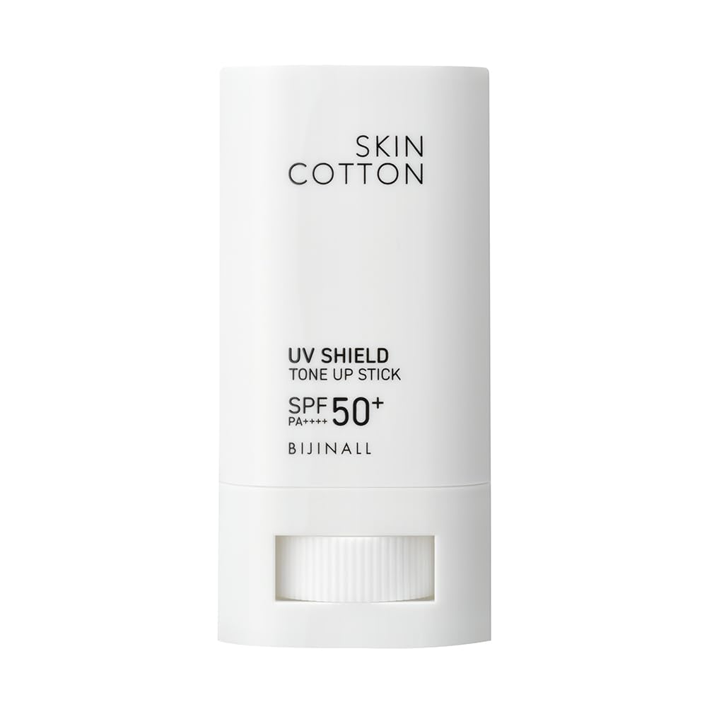 Skin Cotton UV Shield Tone Up UV UV Resistant Renewed February 2026 Stick, Fragrance-Free [SPF50+ PA++++], Waterproof,