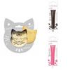Cat Embossed Biscuit Kit + 2 Brown and Fuchsia Chocolate Pens