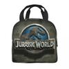 Insulated Lunch Bag Fallen Kingdom Jurassic World Accessories Horror Dinosaur Lunch Food Box New Thermal Cooler Bento Box