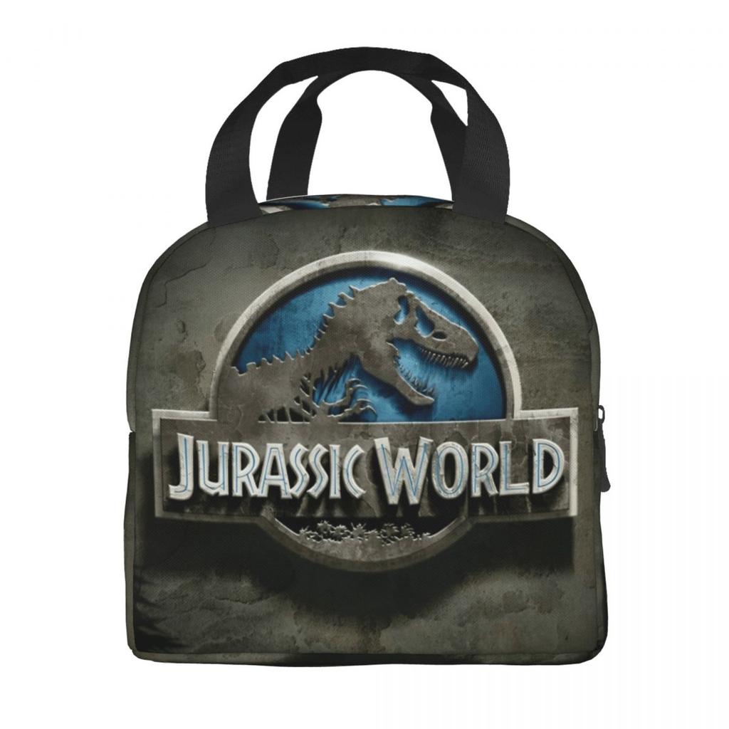 Insulated Lunch Bag Fallen Kingdom Jurassic World Accessories Horror Dinosaur Lunch Food Box New Thermal Cooler Bento Box