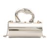 This Year's Popular Bag Women's 2025 New European and American Fashion Glossy Shoulder Bag Ins Acrylic Portable Cylinder Bag