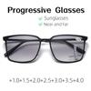 Спортивные мультифокальные очки для чтения Мужские Женские Солнцезащитные очки с защитой от УФ-лучей Унисекс Ретро Деловые Прогрессивные Для близи и дали Очки