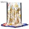 High-quality Luxurious Silk Scarves Headband Scarfs Neck Scarf For Women Chain Silk Scarf Women's Decorative Shawl