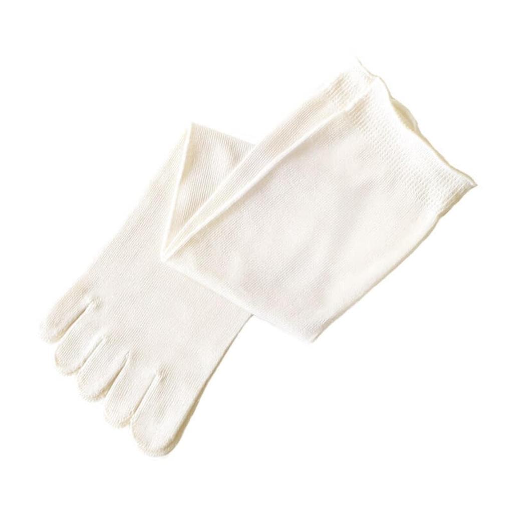 Kurashikinu Silk Natural Suitable for Sensitive and Dry Prevents Made In Five-Toe Socks, 100% Silk, Unisex, Skin, Cold, Warms, Layers, Japan,