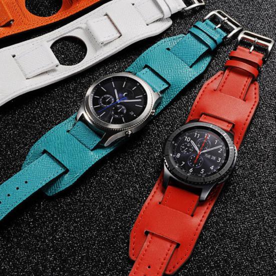 Сменный браслет из натуральной кожи для ремешка Samsung Watch Gear S3 Frontier