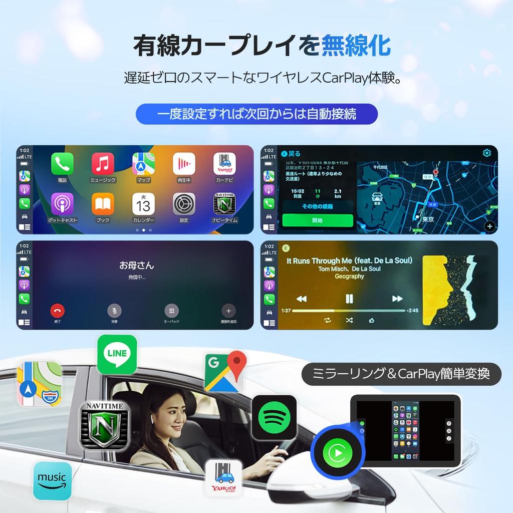 Новый CARPLE LinkPro Зеркалирование смартфона на большом экране автомобиля Экран смартфона на штатной навигации автомобиля Беспроводное зеркалирование смартфона в автомобиле Легко
