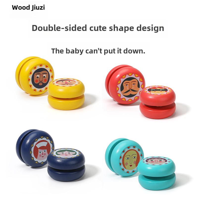 Детское деревянное йо-йо в виде милого животного - развивающая и ностальгическая игрушка в подарок для детского сада