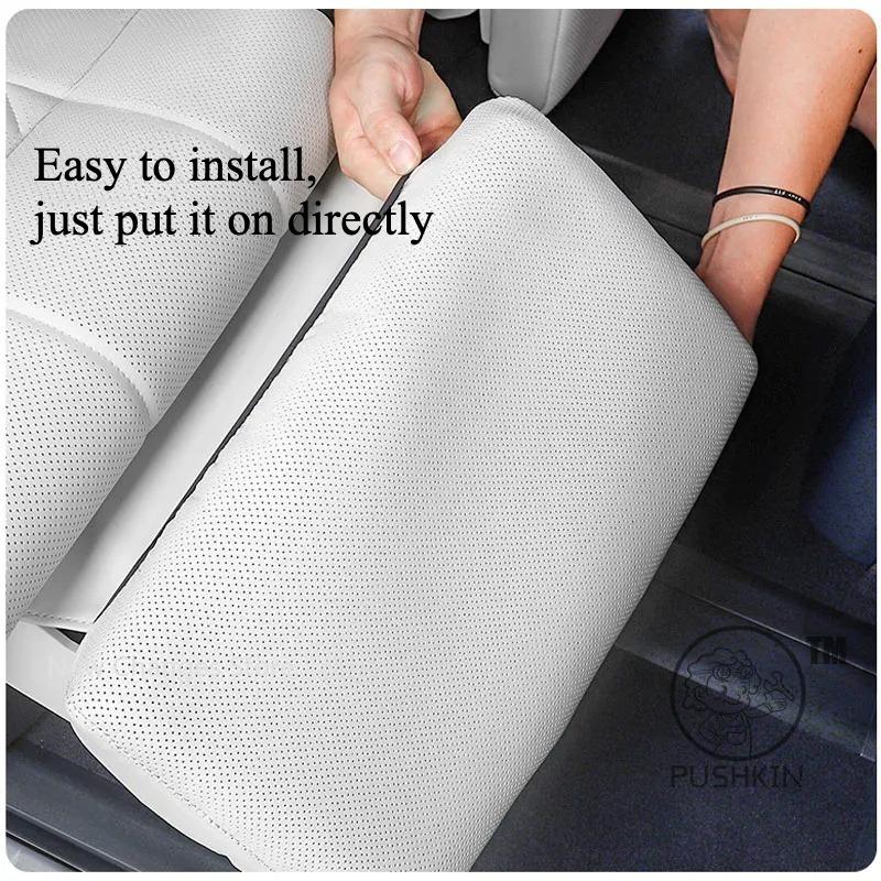 For Zeekr 9X 2025 2026 Car Foot Pedal Protective Cover Seat Anti-kick Pad Passenger Footrest Cover Leg Rest Pad Upgrade Parts