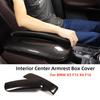 Крышка подлокотника центральной консоли в стиле карбонового волокна для 13-19 BMW X5 F15 X6 F16