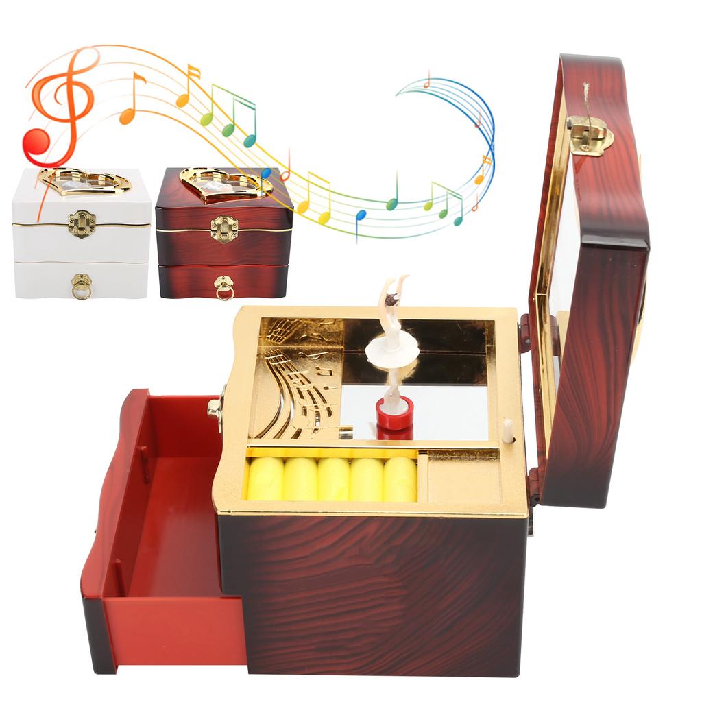 Классическая вращающаяся танцовщица музыкальная шкатулка заводная ручная музыкальная шкатулка женские шкатулки для хранения ювелирных изделий