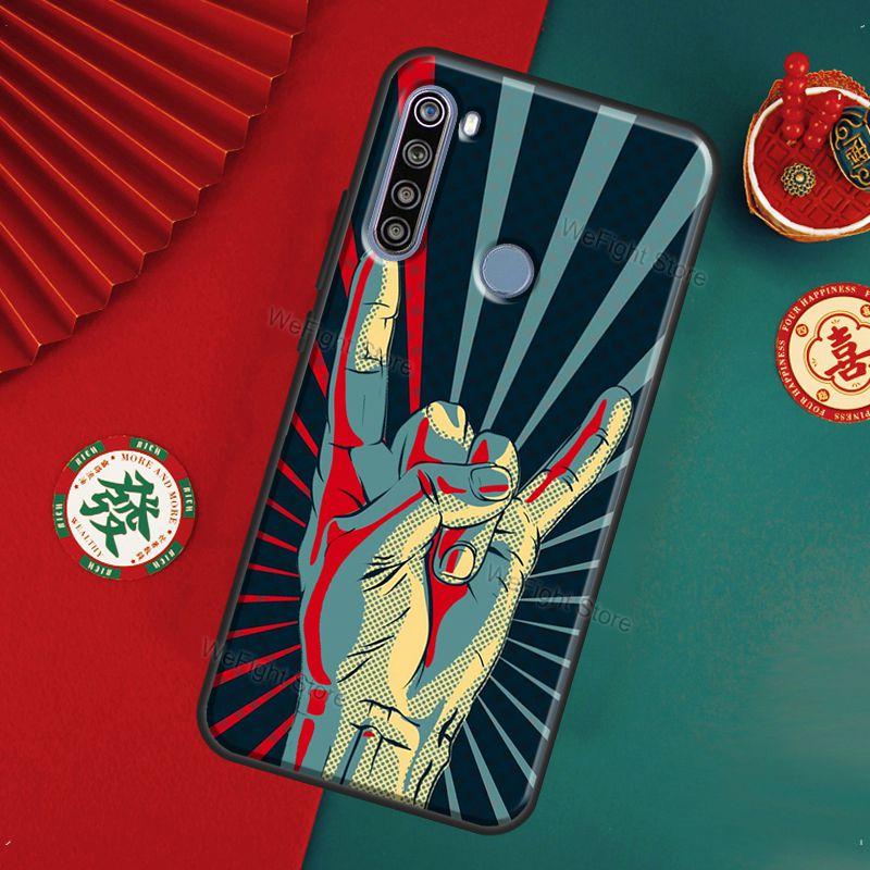 Rock Roll Skull Case For Xiaomi Redmi Note 11 Pro 8 9 10 Pro 9S 10S Cover For Redmi 10 9 9A 9C 9T Coque