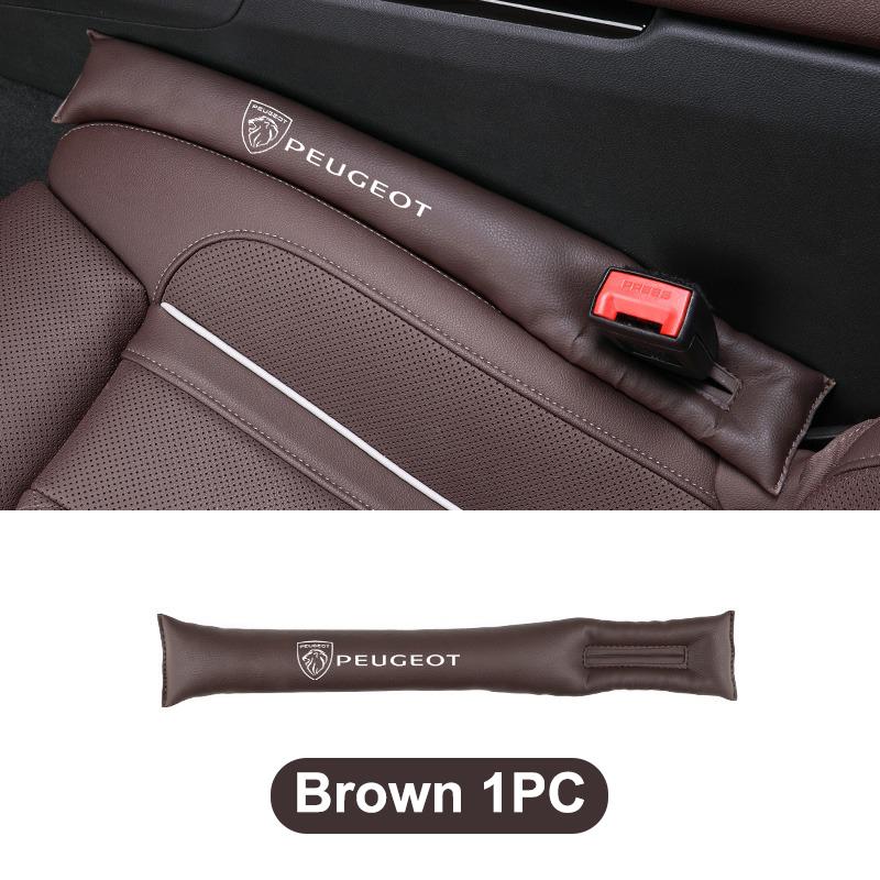 Leather Car Seat Gap Plug Filler Leakproof Pad For Peugeot 308 408 4008 3008 Rifter 5008 508 2008 208 301 RCZ Styling Accessory