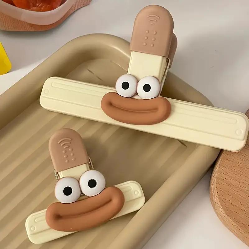 1Pcs Portable Sealing Clips for Food Bags Airtight Bag Clips Sealing Clip Strong Spring Chip Bag Clips Freshness Preserving Food Storage Clips