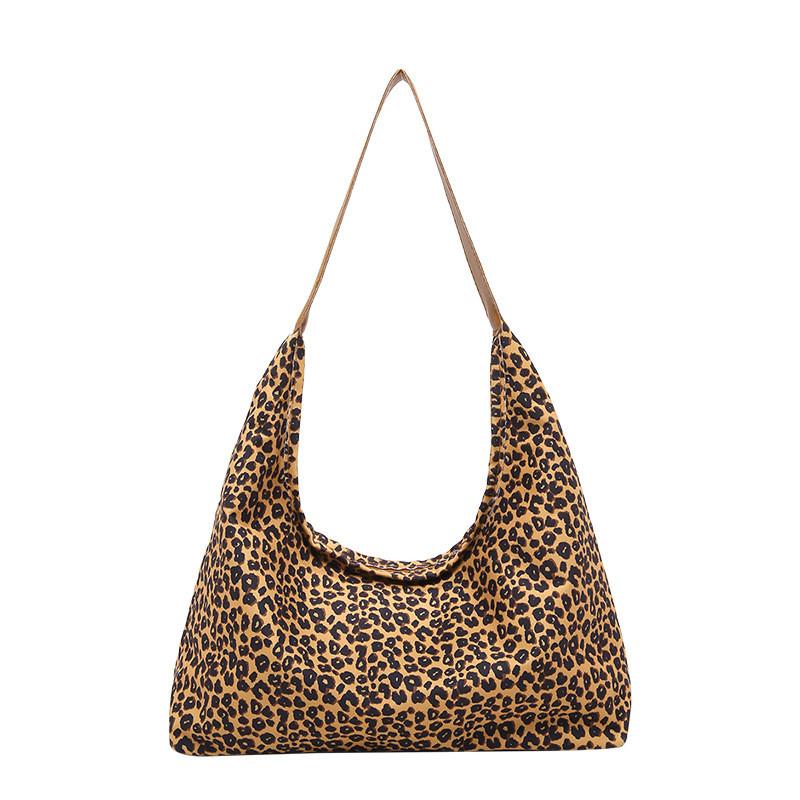 Spacious Retro Canvas Tote Bag For Women In Pink White Brown Fashion Colors