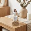 Bible Verse Base Jesus Christ Figurine Open Arms Blessing Resin Jesus Ornament  Spiritual Gift