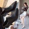 Women's Shoes 7CM High Heel Women Boots Autumn New Pointed Female Stiletto Black Ladies Fashion Boots Leather Shoes